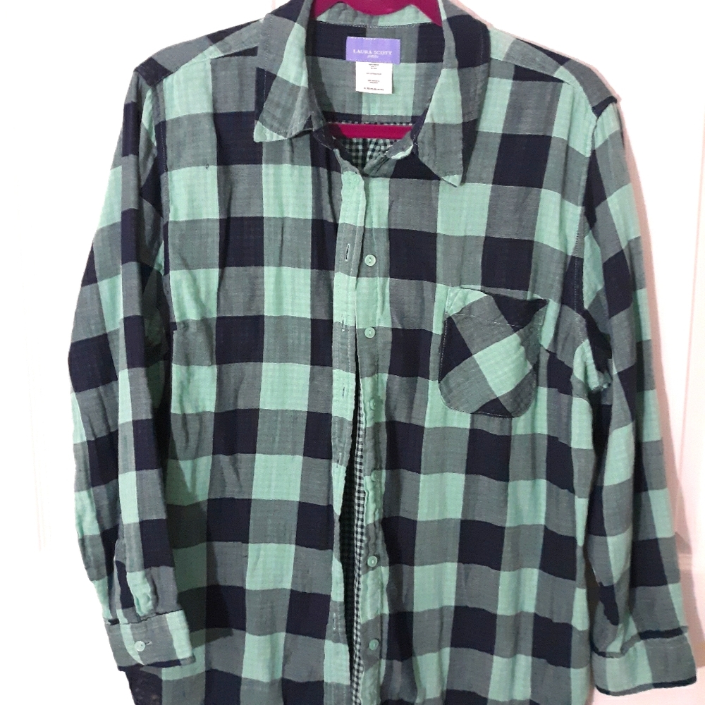 Plaid button down